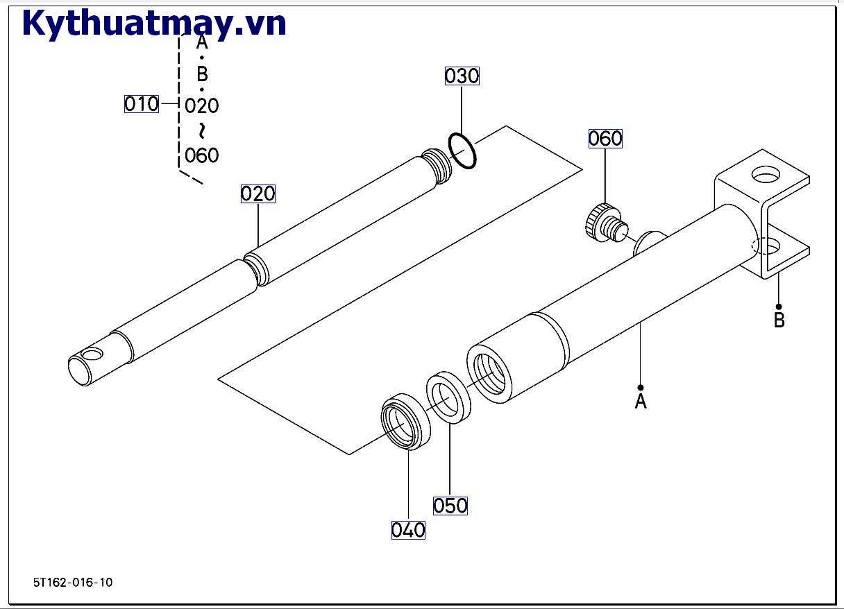 Xilanh máy nâng lõi quấn ( những bộ phận cấu thành)